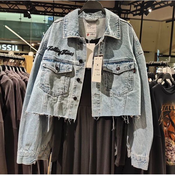 Jacket jeans clearance bershka