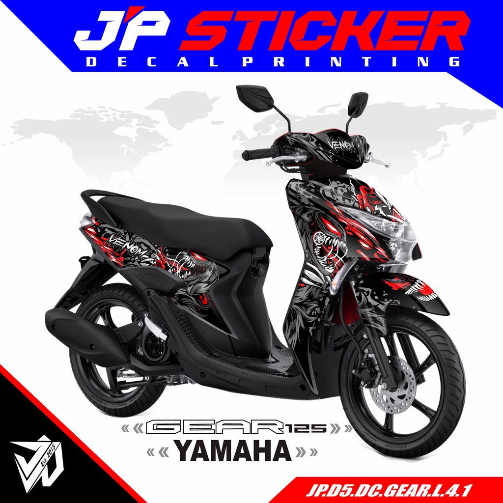 Jual Decal Sticker Yamaha GEAR 125 full body - Dekal Stiker GEAR 125 ...