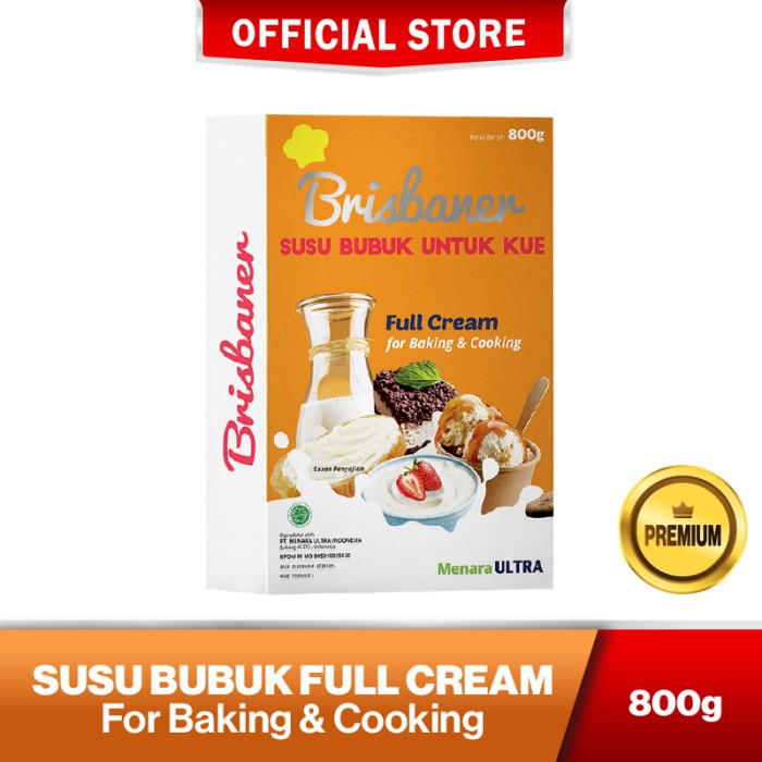 Jual Brisbaner Susu Bubuk Full Cream Milk Powder 800g Shopee Indonesia 0966