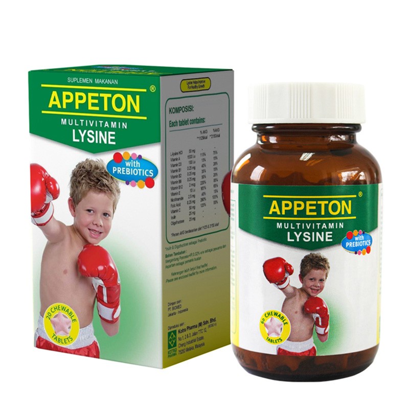 Jual Appeton Lysine Prebiotic 60 Tablet Shopee Indonesia