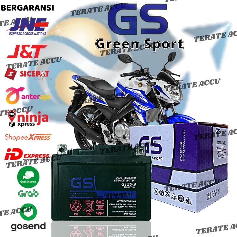 Jual Aki Motor Yamaha Vixion GS Y GTZ 5S MF Accu Kering Murah | Shopee
