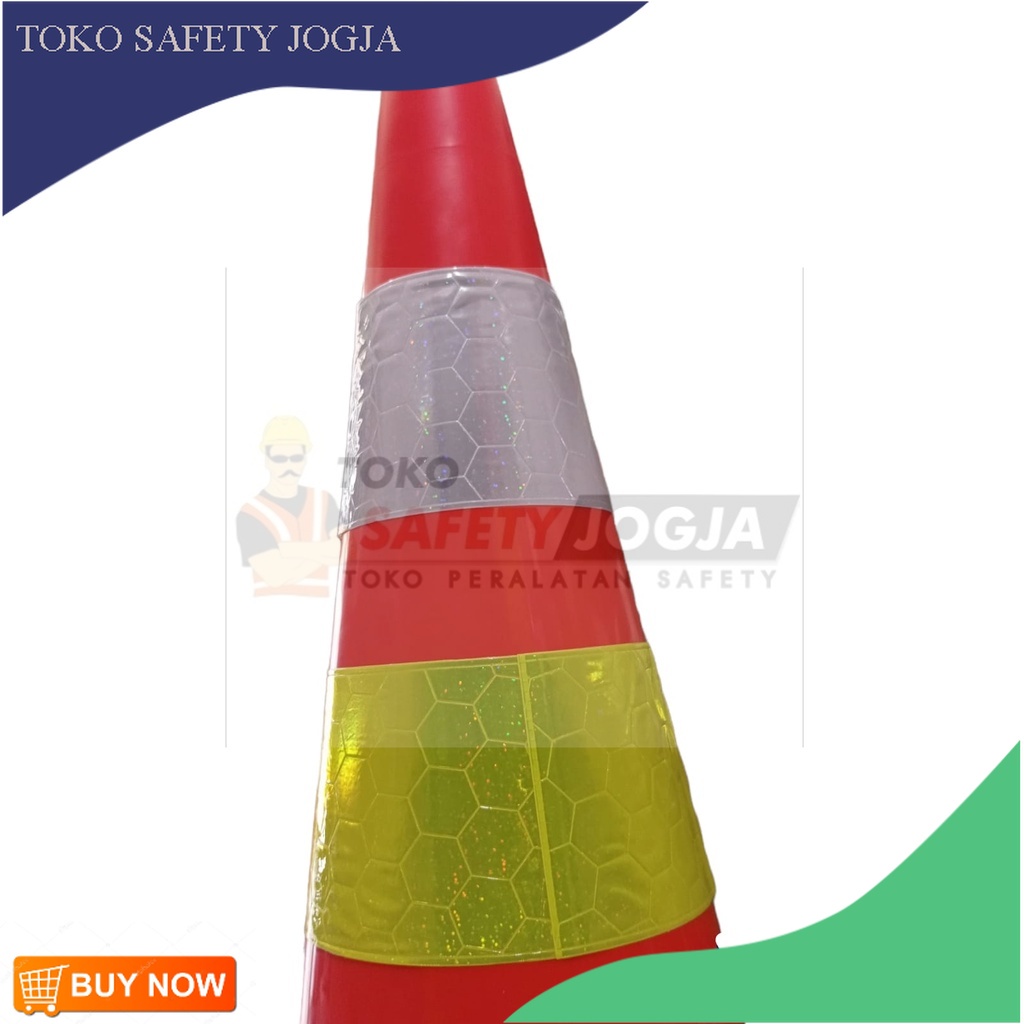 Jual SCOTLIGHT LIST KUNING PUTIH UNTUK TRAFFIC CONE SATU SET KERUCUT 1 ...