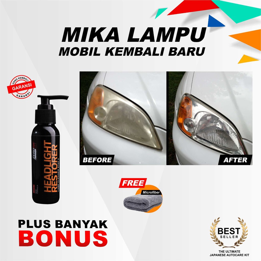 Jual Unik Step 2 Zerone Headlight Restorer Pengkilap Lampu Mobil