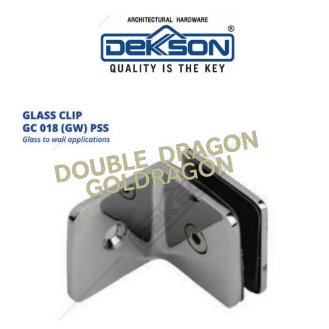 Jual Glass Clip Dekkson Gc Gw Pss Klip Kaca Glass Connector Dks