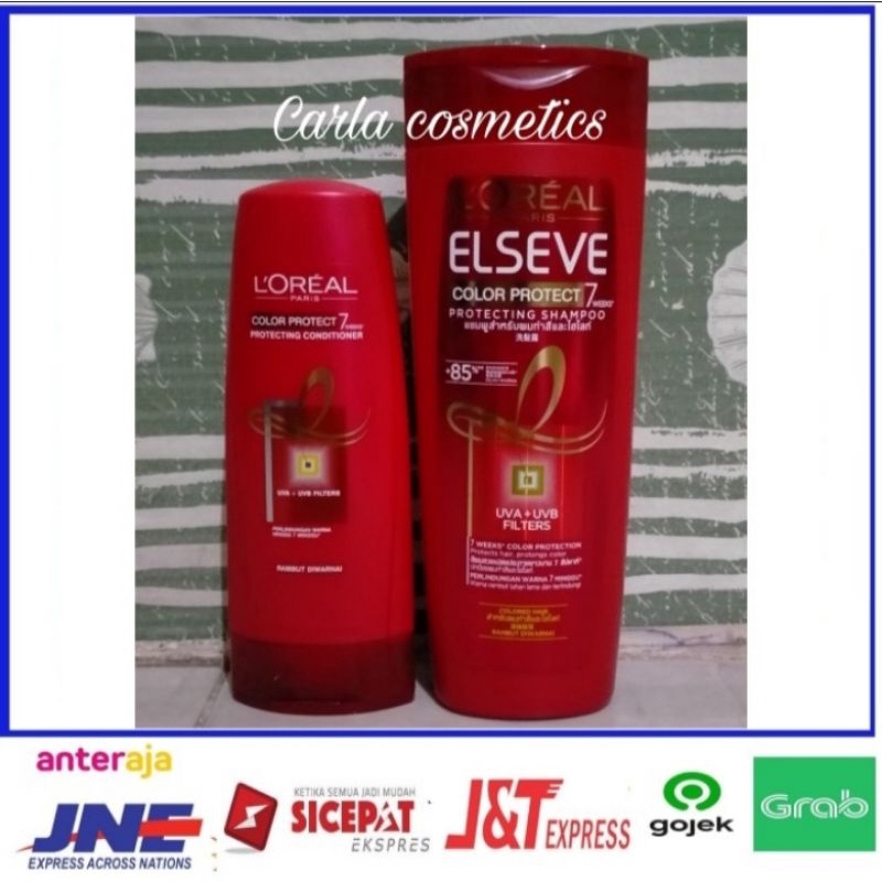 Jual 1 paket L'oreal elseve color protect shampoo 330ml plus ...