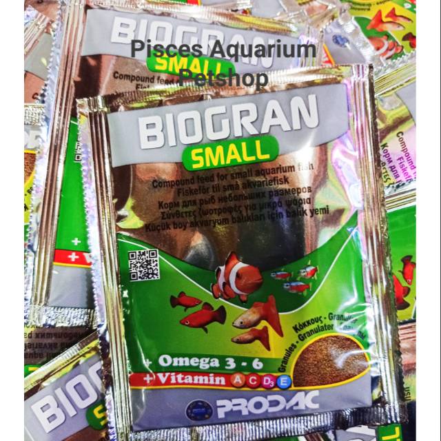 Jual Biogran small sachet makanan ikan kecil laut tawar | Shopee Indonesia