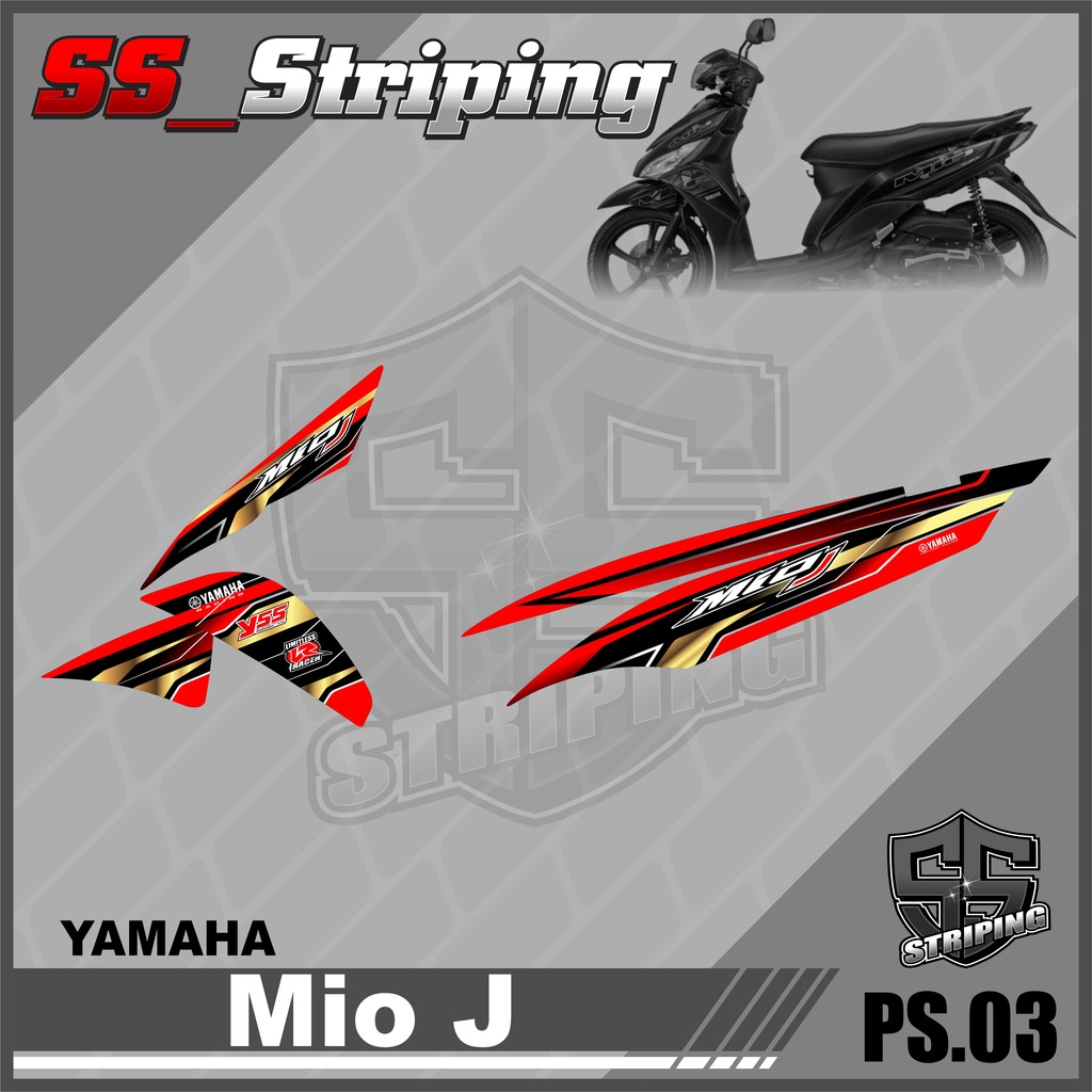 Jual Sticker Striping List Variasi Mio J - Striping Mio J. PS.003 ...