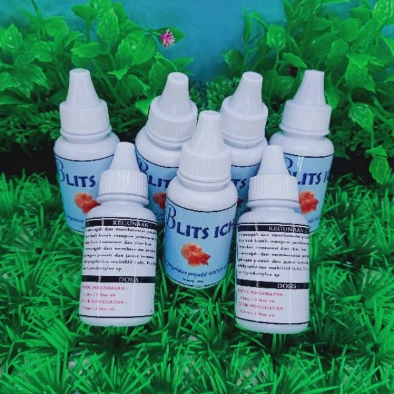 Jual Blits Ich Obat Biru Ikan Hias Air Tawar Obat White Spot Jamur Ikan Random Merk Shopee