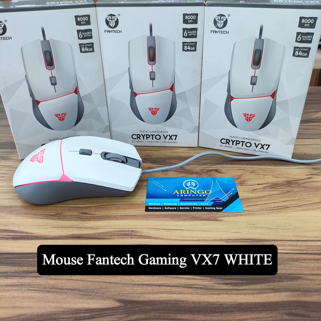 Jual Mouse Fantech Gaming VX7 WHITE | Shopee Indonesia