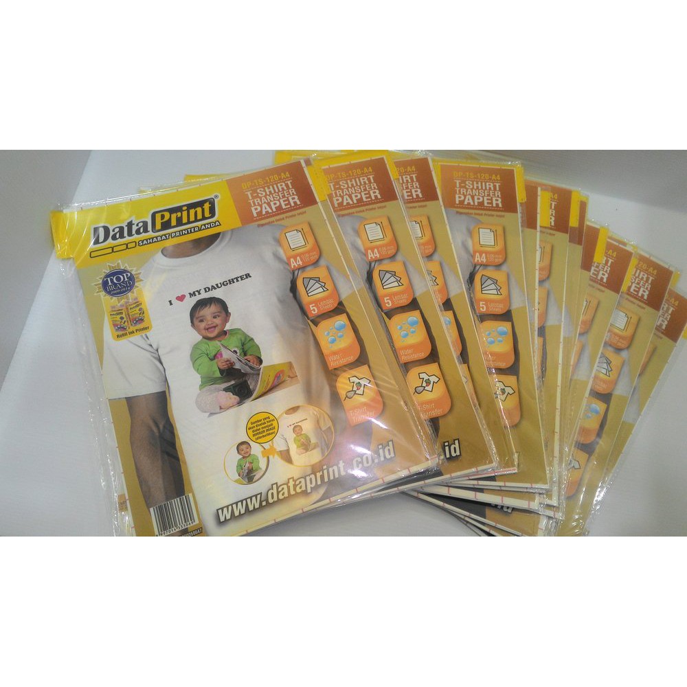 Jual Order Langsung T-Shirt Transfer Paper Data Print For A4 Khusus ...