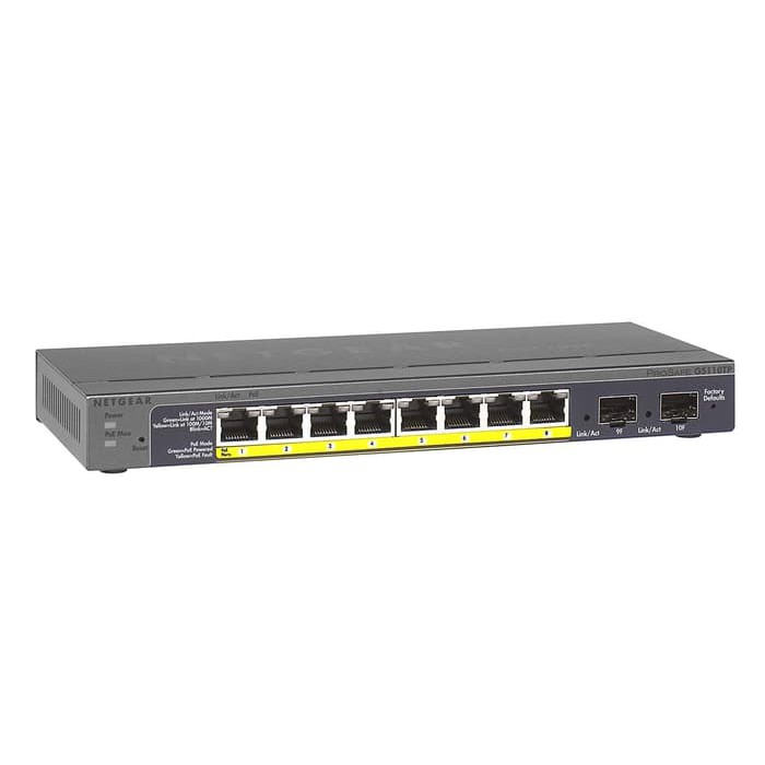 Jual Netgear ProSAFE 8-Port Gigabit POE Smart Switch With 2 Gigabit ...