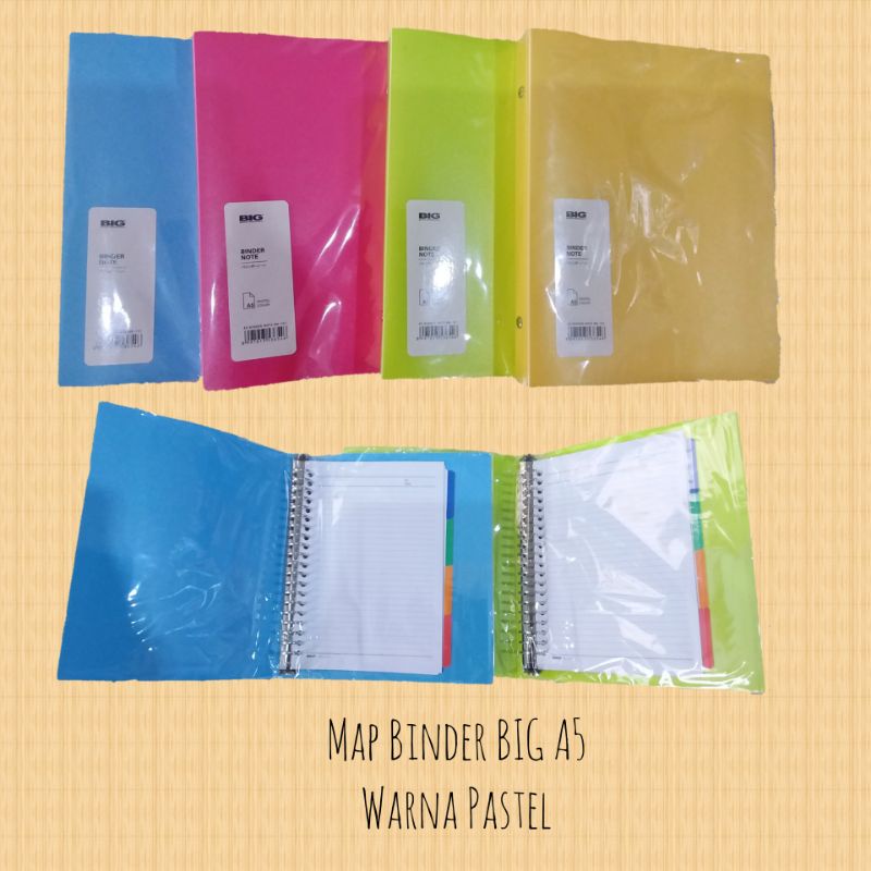 Jual Map Binder BIG A5 Warna Pastel | Shopee Indonesia