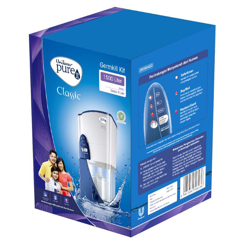 Jual Unilever Pureit CLASSIC GKK 1500L Filter Pengganti Classic 9L ...