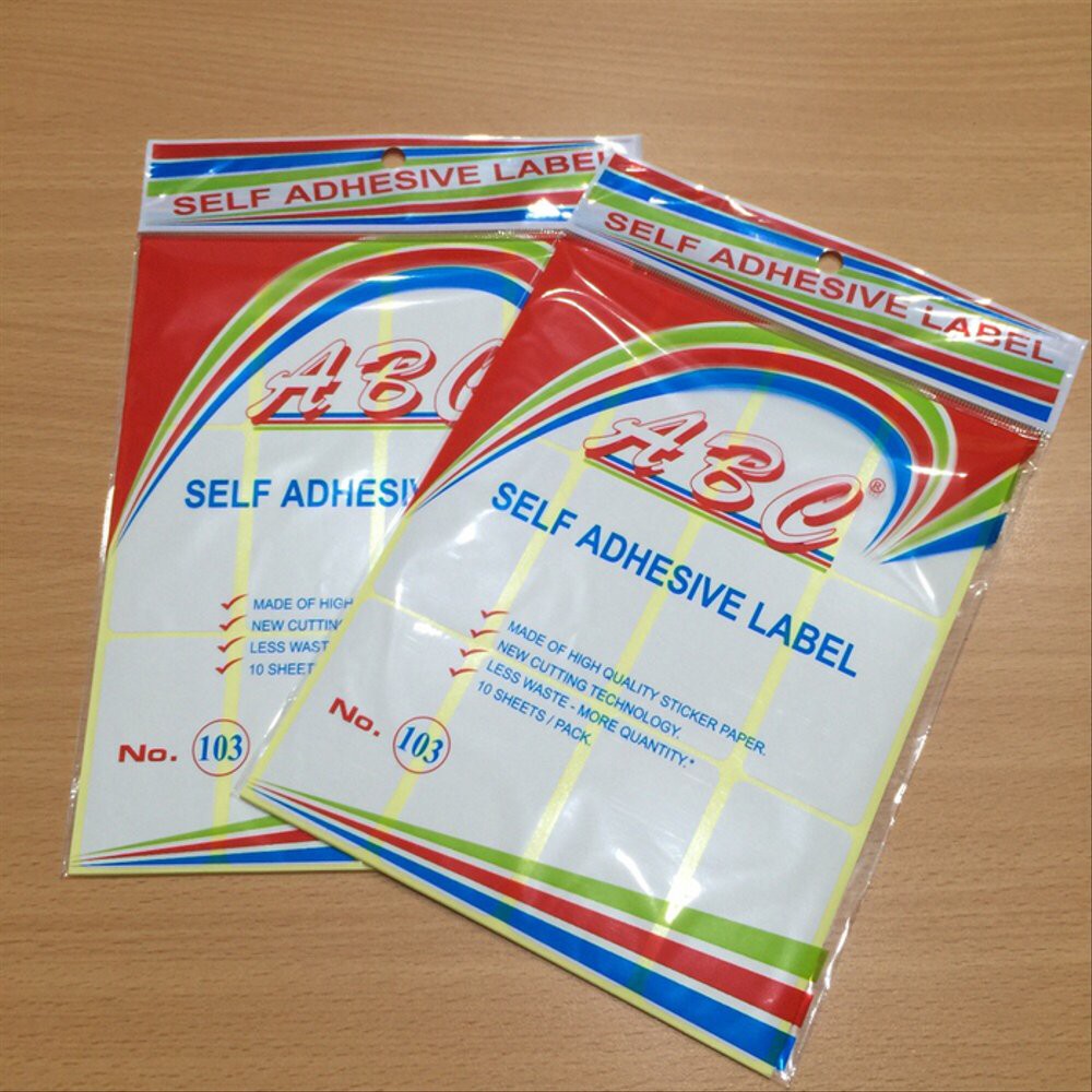 Jual LABEL NAMA - MERK ABC - UNTUK NAMA UNDANGAN, DLL - NO 103 - POLOS ...