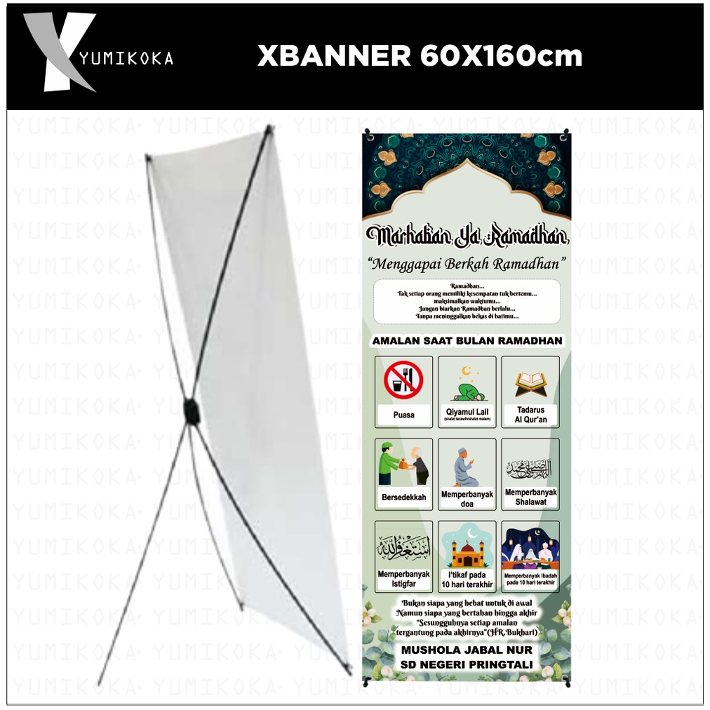 Jual Xbanner Xbaner Xbener Banner Bener Baner Custome Desain Spanduk