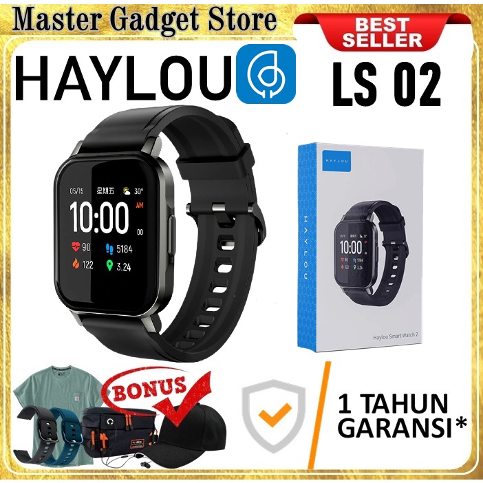 Jual Haylou LS02 Smartwatch Heart Rate Monitoring Waterproof IP68 ...