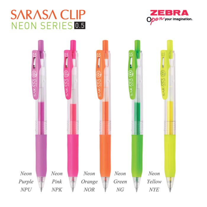 Jual Pen Sarasa Neon 0.5mm [Per 1 Pulpen]