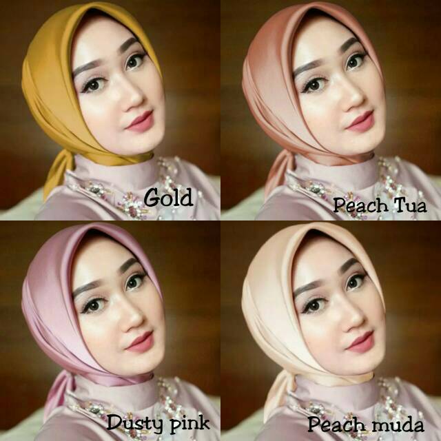 Jual Jilbab Segiempat/jilbab Satin Segiempat/hijab Segiempat | Shopee ...