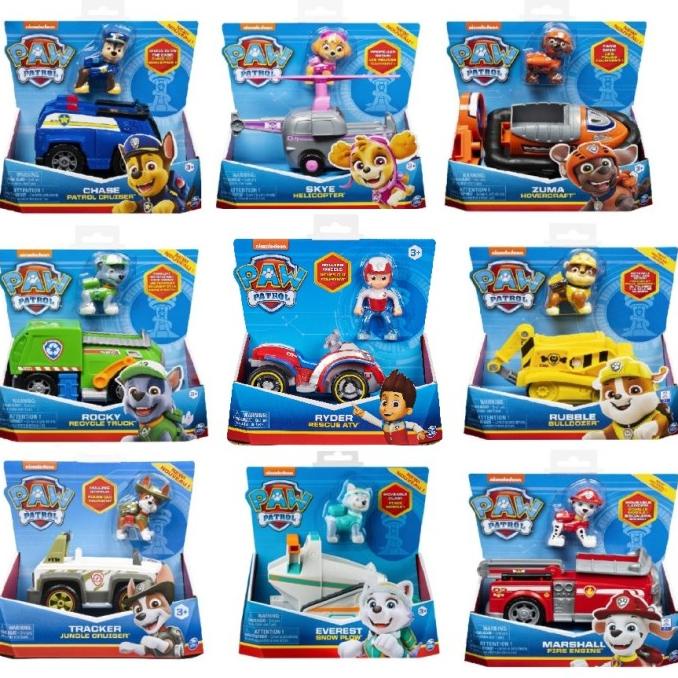 Jual Paw Patrol Basic Vehicles Car with Pup Figure Original | Shopee ...