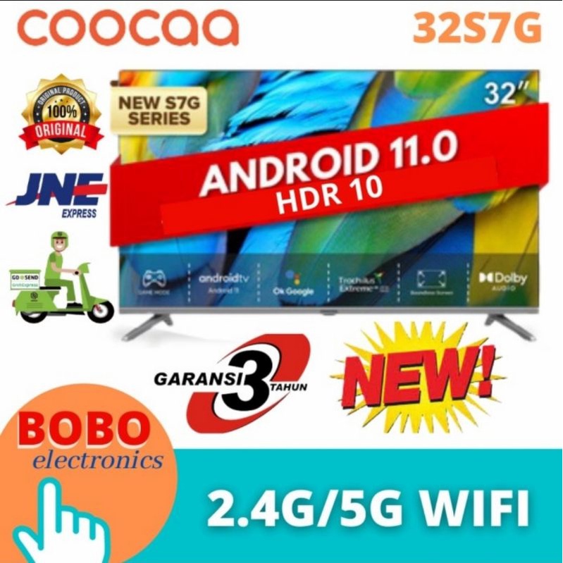 Jual Led Tv Coocaa 32s7g 32inch Smart Tv Android 11 Digital Hdr10 New