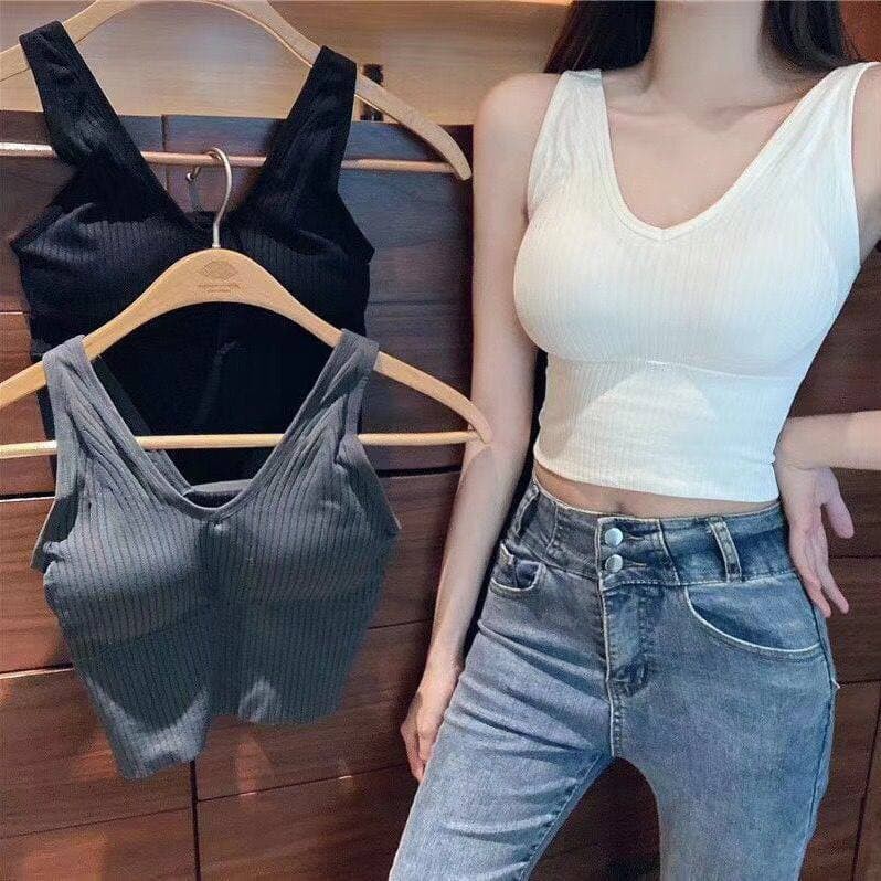 Jual VM BRA kamisol TANGTOP BRA wanita Sport Bra Bralette Wanita Bra ...