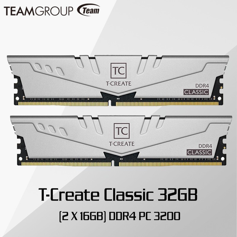 Jual TEAM T-CREATE CLASSIC 32GB Kit (16GBX2) DDR4 3200MHz PC4-25600,NEW ...