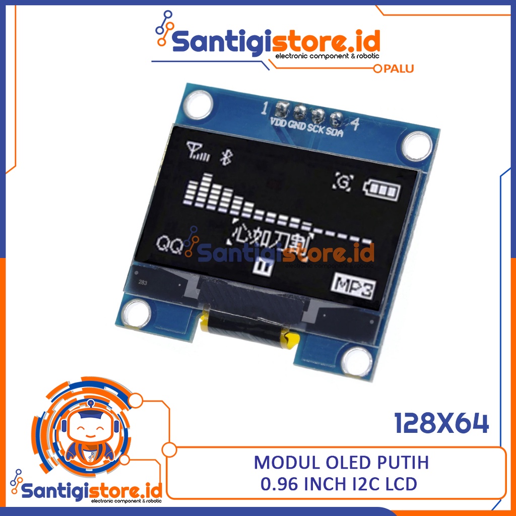 Jual Modul Lcd Oled White Putih Inch I C Iic X Shopee Indonesia