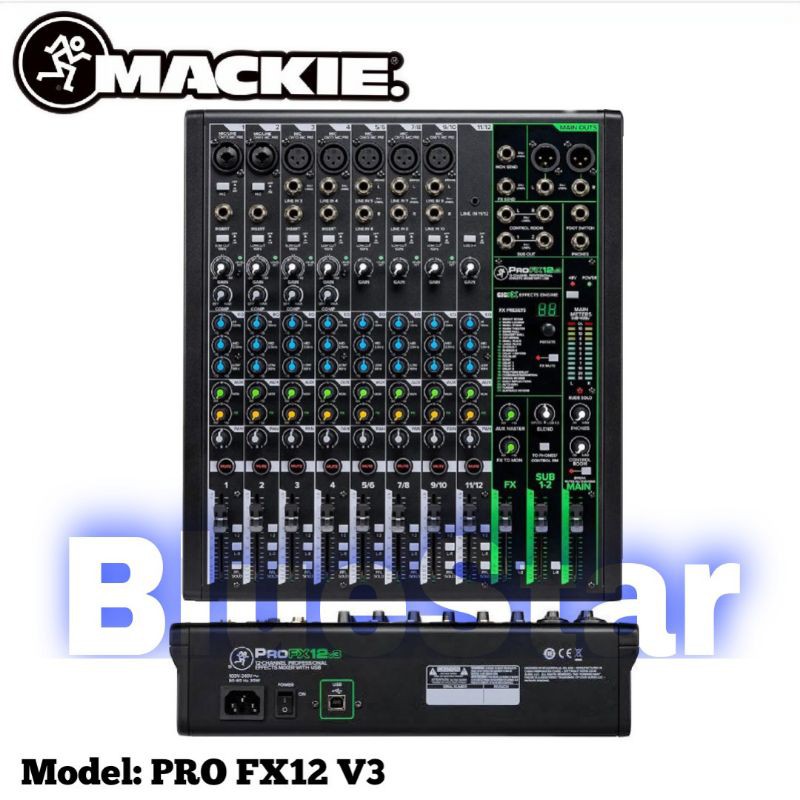 Jual Mixer Mackie PRO FX12 V3 Original PROFX12 V3 - 12 Channel | Shopee ...