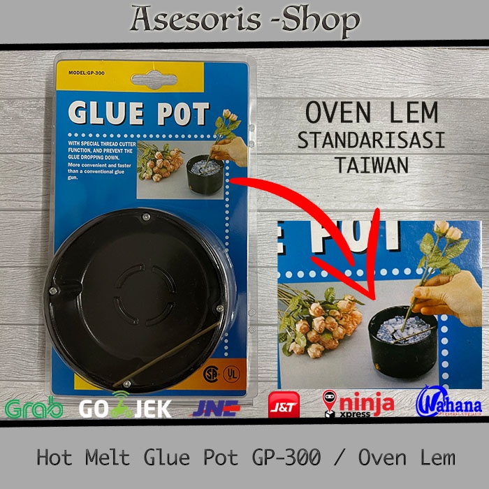 Jual Hot Melt Glue Pot GP300 Oven Lem Glue Pot Standarisasi Taiwan Shopee Indonesia