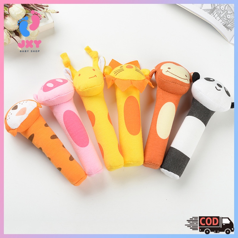 Jual mainan bayi rattle stick baby bunyi original impor kain mainan ...