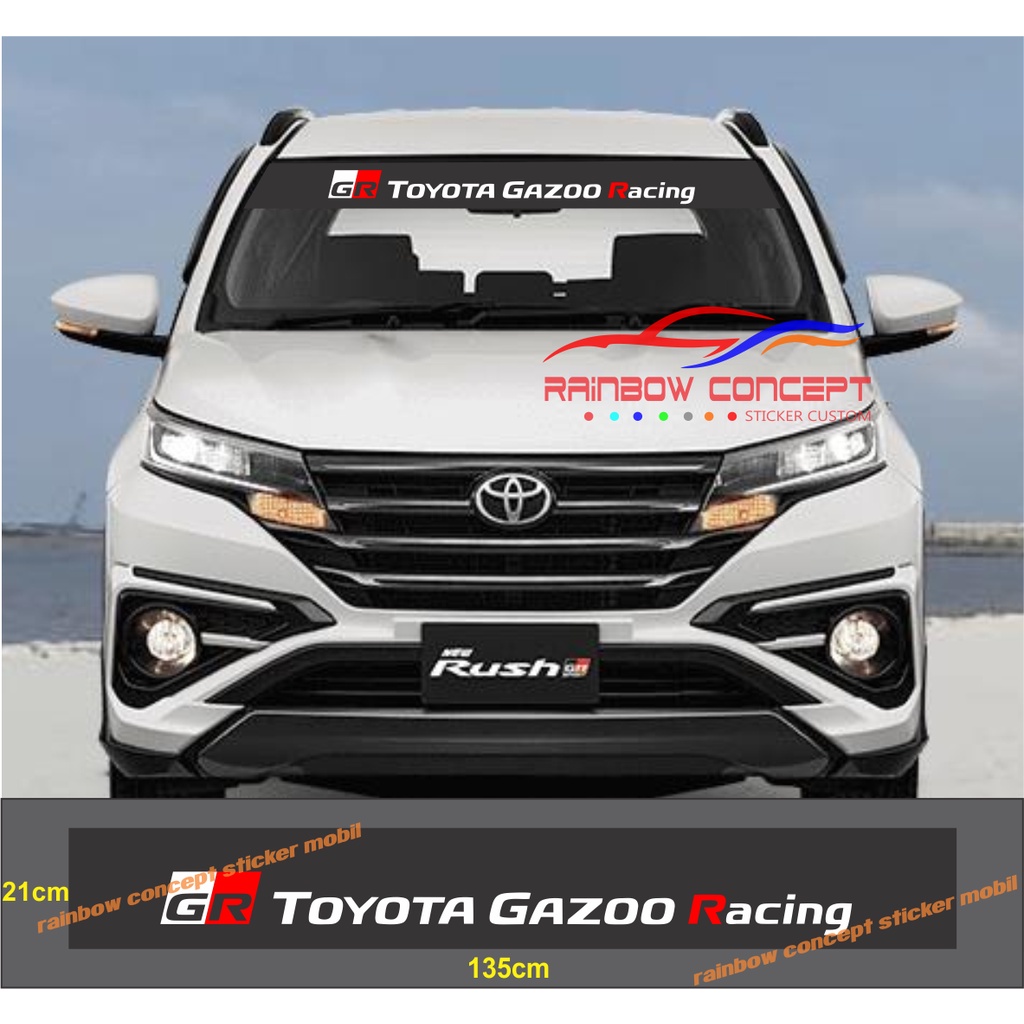 Jual Sticker Kaca Depan Mobil Toyota Rush GR Sport Stiker GR Toyota ...