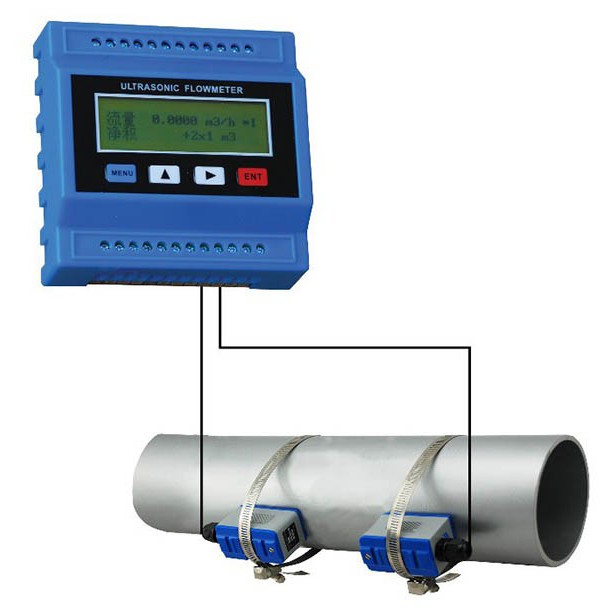 Jual Ultrasonic Flow Meter 50-700mm TM-1 TUF2000M Liquid FlowMeter TUF ...