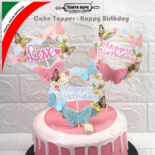 Jual Cod Cake Topper Ulang Tahun Cake Topper Happy Birthday