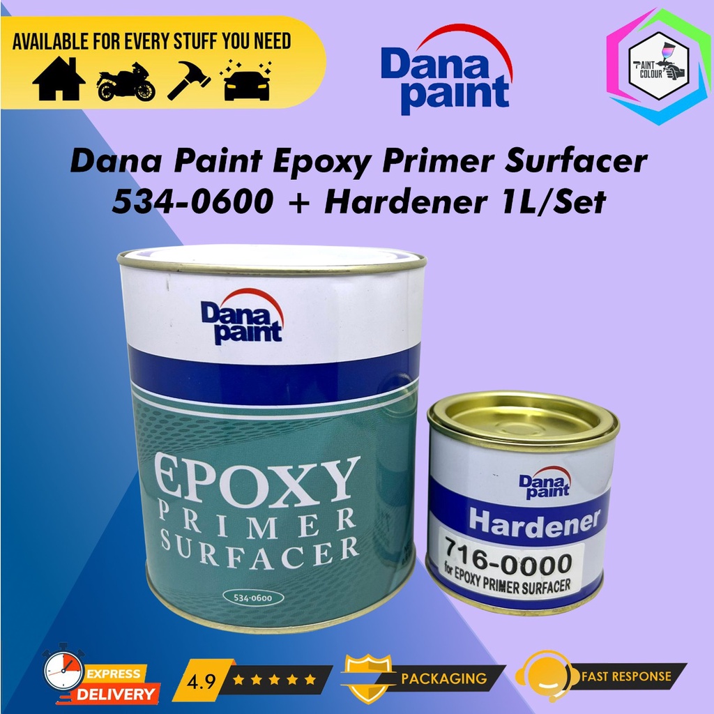 Jual Dana Paint Epoxy Cat Dasar Primer Surfacer Grey Kg Shopee Indonesia