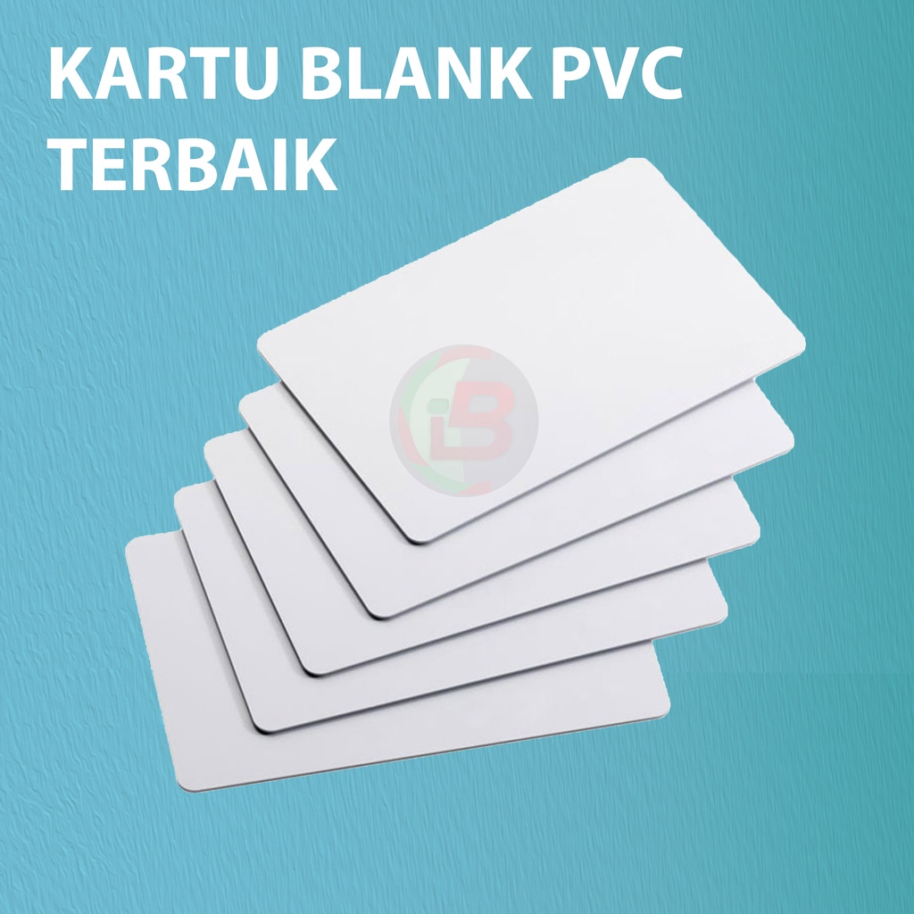 Jual Kartu Plastik PVC Blank ID Card Min Pembelian 50 Pcs / BAHAN ...