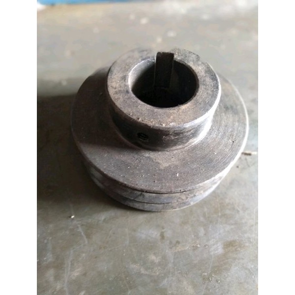 Jual Pulley Puli A2 - 4 inch as 40mm pully besi cor | Shopee Indonesia