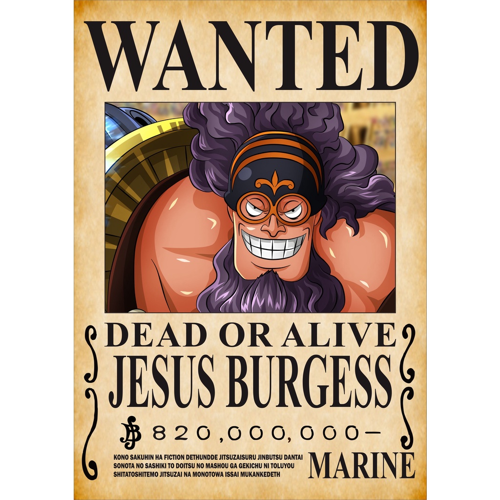 Jual Poster Bounty Anime One Piece Yonko/Yonkou Blackbeard/Kurohige ...