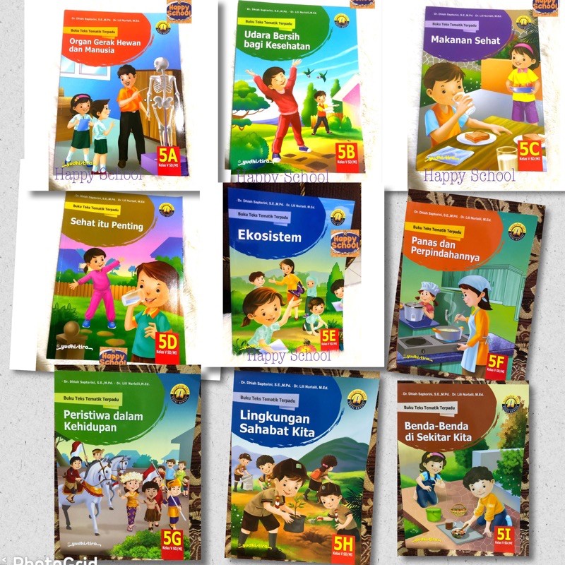Jual BUKU TEKS TEMATIK TERPADU KELAS 5 SD A-I YUDHISTIRA | Shopee Indonesia