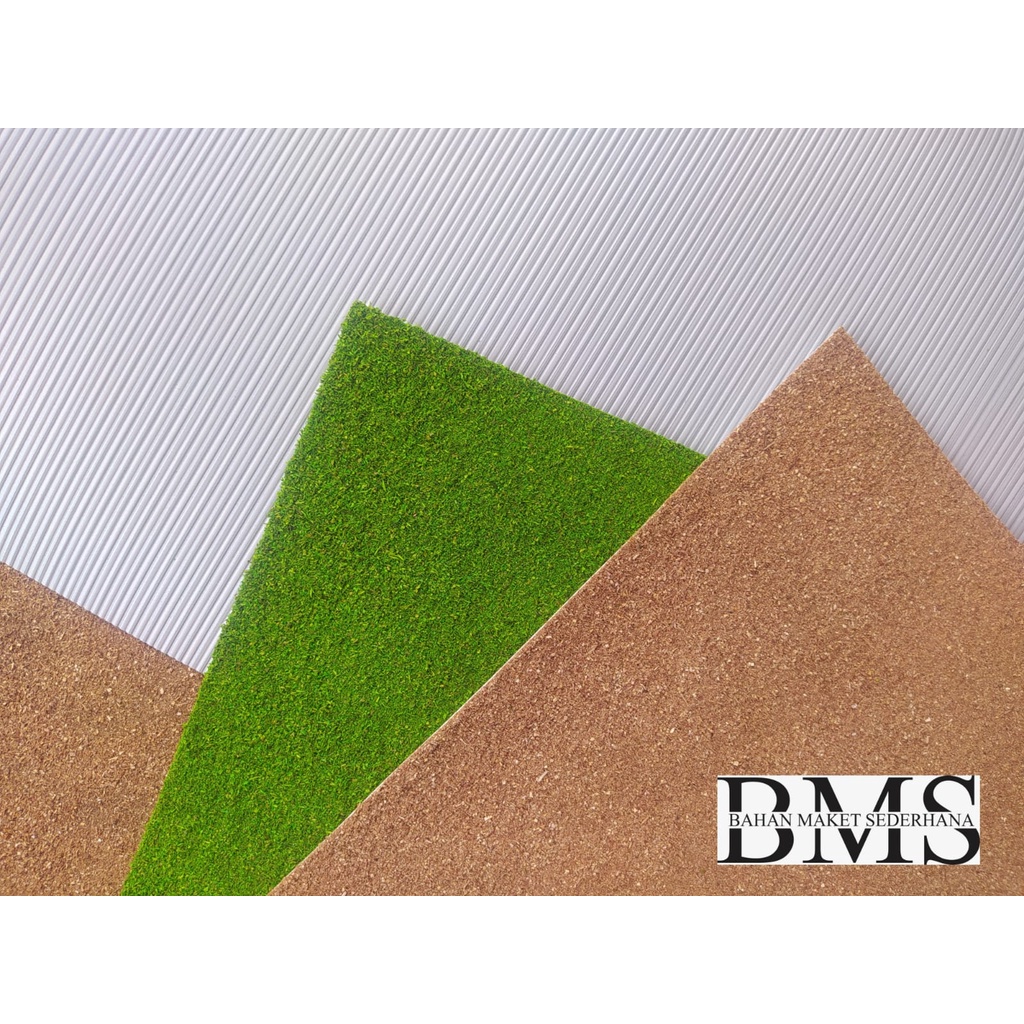 Jual RUMPUT LEMBAR HIJAU DAN MONOCHROME MAKET MINIATUR BAHAN KERTAS ...
