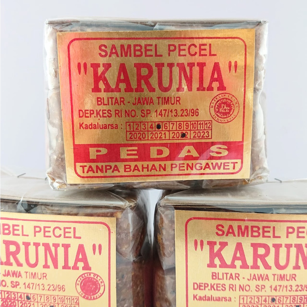 Jual Sambal Pecel Blitar Karunia Sambel Kacang Siap Makan 420 Gram ...