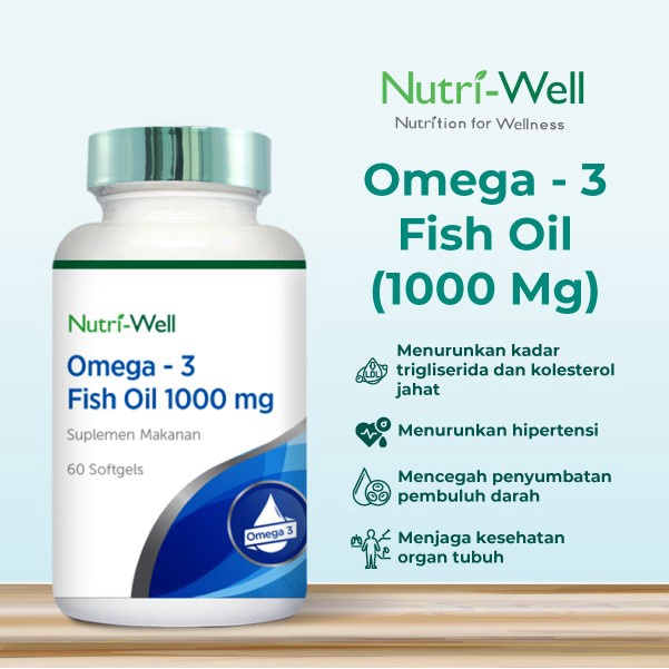 Jual NUTRIWELL OMEGA 3 FISH OIL 60 SOFTGELL Shopee Indonesia