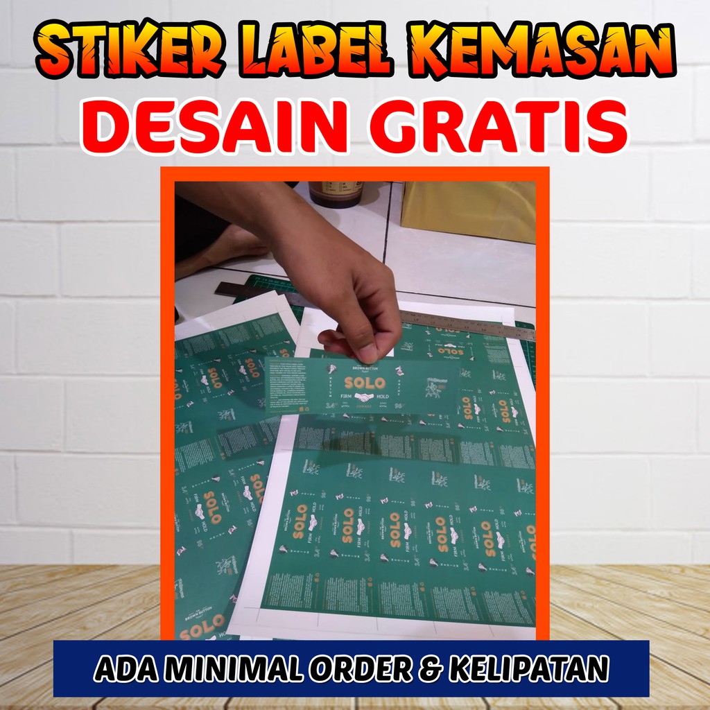 Jual Cetak Stiker Kemasan, Label Kemasan Produk | Shopee Indonesia