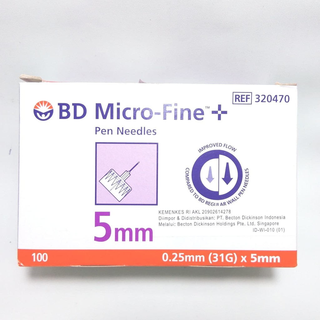 Jual Jual Ecran Jarum Insulin Bd Ukuran Mm Bd Micro Fine Shopee Indonesia