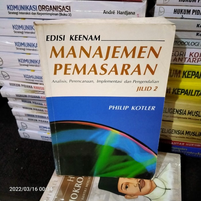 Jual TEORI MANAJEMEN PEMASARAN EDISI KEENAM JILID 2 PHILIP KOTLER ...