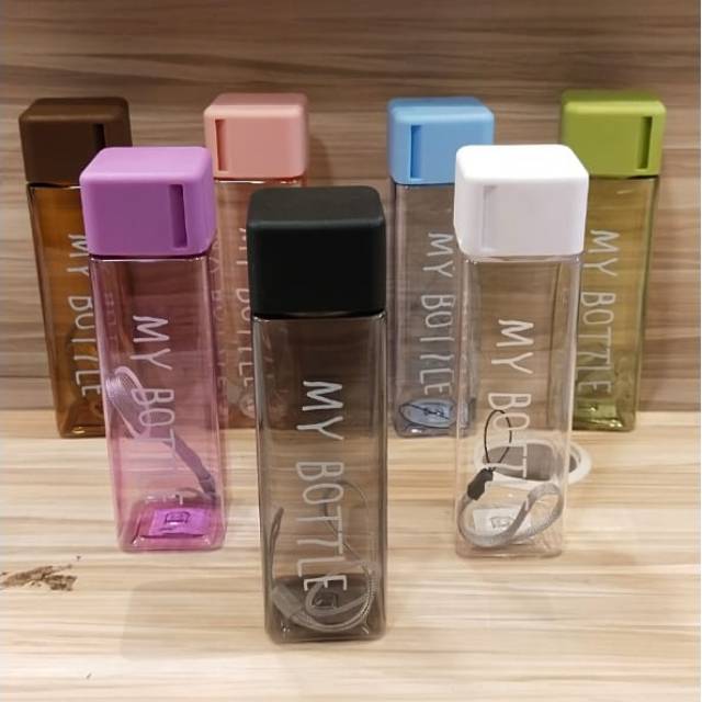 Jual My Bottle Persegi 500 Ml Bening Shopee Indonesia 7447