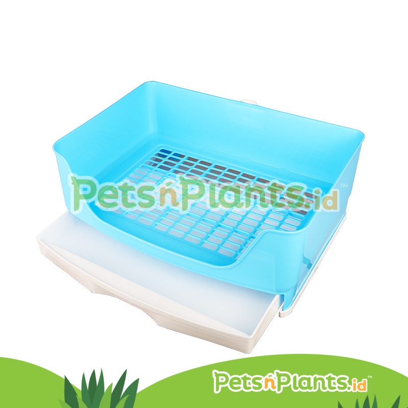 Jual Pet Litter Toilet Kelinci Potty Box Pakai Tray Laci Mudah
