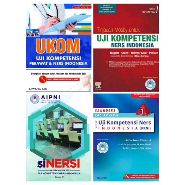 Jual Paket 4 Buku SINERSI, UKNI, Fokus Uji Kompetensi Ners, Uji ...