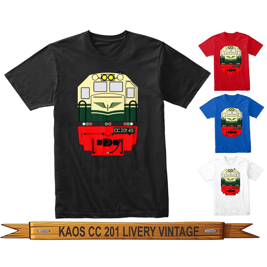 Jual Kaos Kereta Api Lokomotif Cc 201 Era Dka Pjka Railfans Dewasa