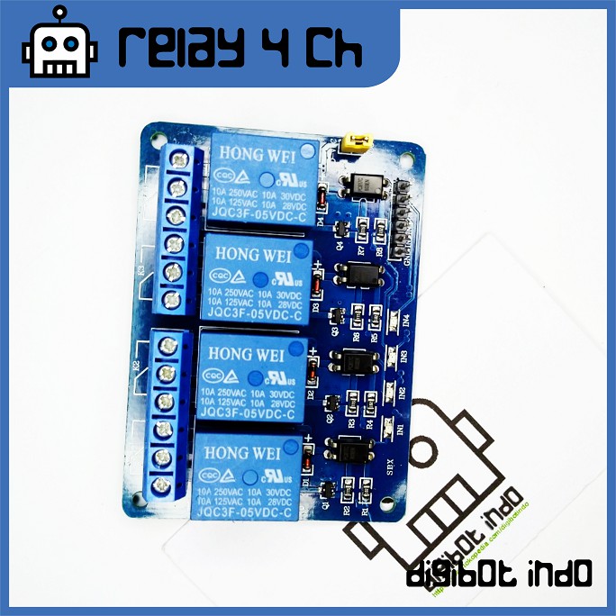 Jual Relay 4 Channel 5V DC - Switch Module | Shopee Indonesia