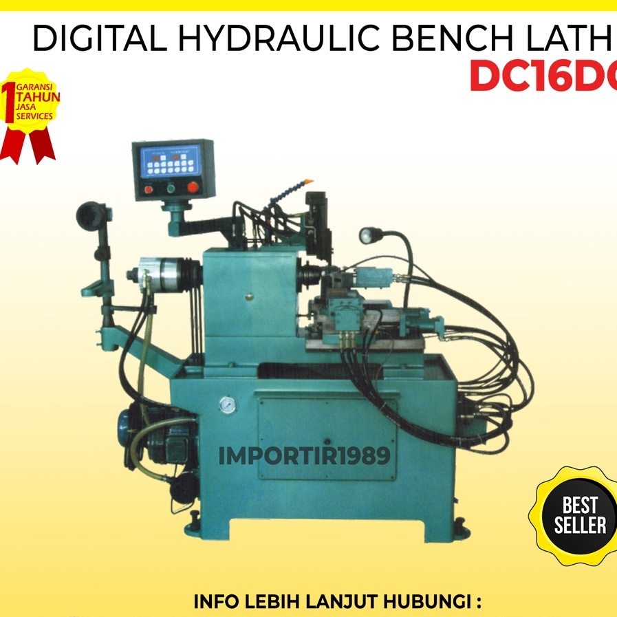 Jual Mesin Bubut Logam Hidrolik Digital 16x70mm Bench Lathe Machine ...